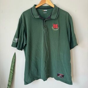 Vintage NASCAR Dale Jr. Green Polo Shirt